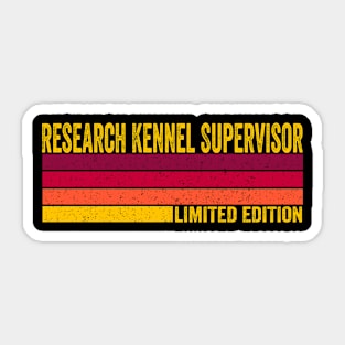 Research Kennel Supervisor Gift Sticker